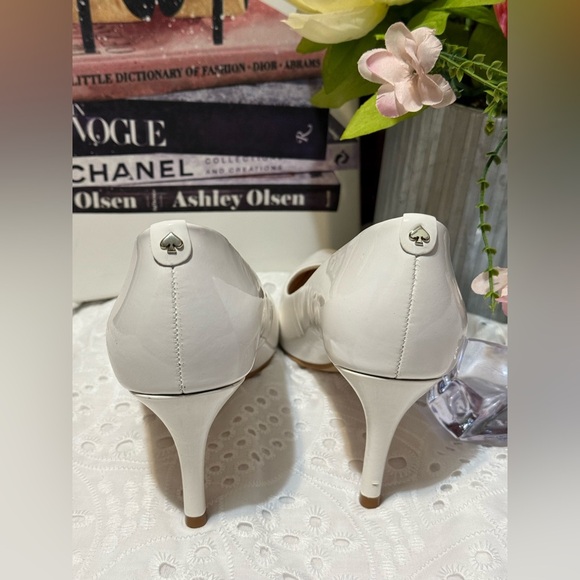 KATE SPADE Vida  White Patent Leather Pumps Size 7M - Picture 6 of 8